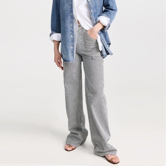 Nili Lotan "Quentin" Striped Jeans, size 25 ** HEMMED ** - Picture 7 of 13